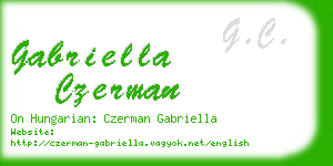 gabriella czerman business card